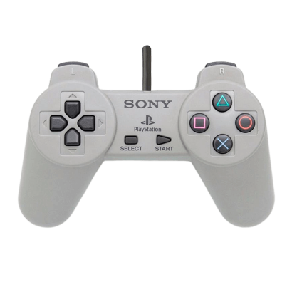 Геймпад Проводной Sony PlayStation 1 SCPH-1010 Grey 2m Б/У - Retromagaz