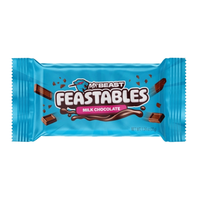 Батончик MrBeast Feastables Milk Chocolate 35g - Retromagaz