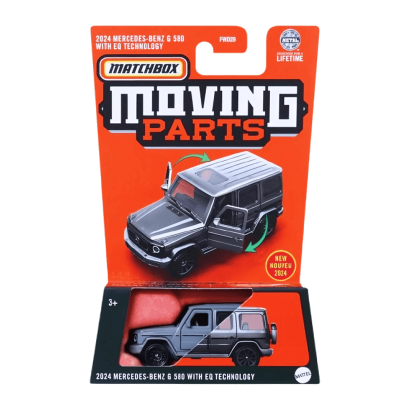 Тематична Машинка Matchbox 2024 Mercedes-Benz G 580 With EQ Technology Moving Parts 1:64 FWD28/HVM77 Grey - Retromagaz