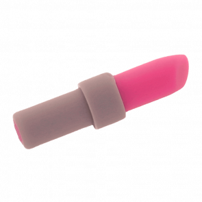 Другое Lego 4шт Lipstick with Light Bluish Gray Handle Pattern 93094pb01 25866pb01 4624571 6160203 Dark Pink Б/У - Retromagaz