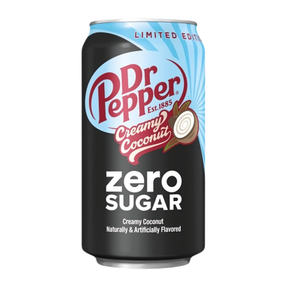 Напиток Dr Pepper Creamy Coconaut Limited Edition Zero Sugar 355ml - Retromagaz