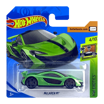 Машинка Базовая Hot Wheels McLaren P1 Exotics 1:64 FJY08 Green - Retromagaz