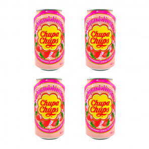 Набір Напій Chupa Chups 4шт Strawberry & Cream Flavour 345ml - Retromagaz