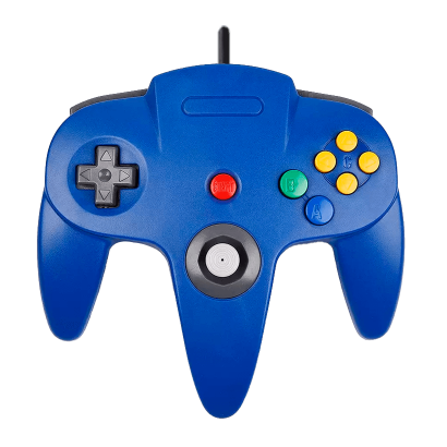 Геймпад Дротовий RMC N64 Blue Новий - Retromagaz