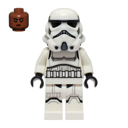 Фигурка Lego Империя Imperial Stormtrooper Female Medium Brown Head Star Wars sw1326 75387 Новый - Retromagaz