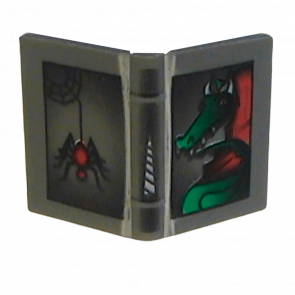 Книга Lego 2 x 3 Dragon and Spider Pattern 33009px4 Dark Grey Б/У - Retromagaz