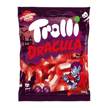 Конфеты Жевательные Trolli Dracula Halloween 150g - Retromagaz