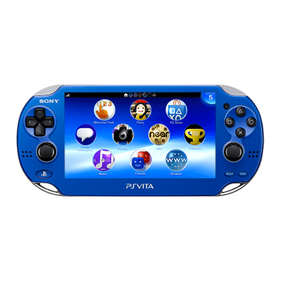 Консоль Sony PlayStation Vita Модифицированная 64GB Blue + 5 Встроенных Игр Б/У - Retromagaz