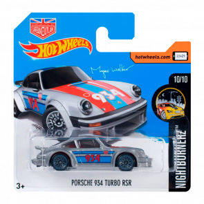 Машинка Базова Hot Wheels Porsche 934 Turbo RSR Magnus Walker Urban Outlaw Nightburnerz 1:64 DTY84 Metallic Silver