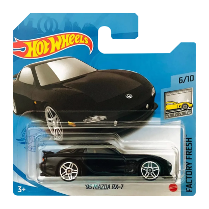 Машинка Базовая Hot Wheels '95 Mazda RX-7 Factory Fresh 1:64 GRY28 Black - Retromagaz