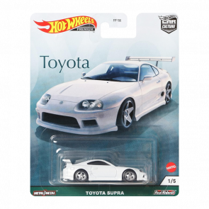 Машинка Premium Hot Wheels Toyota Supra Toyota 1:64 GRJ96 White - Retromagaz