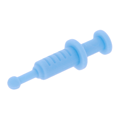 Другое Lego 4шт Syringe 87989 6003298 Bright Light Blue Б/У - Retromagaz