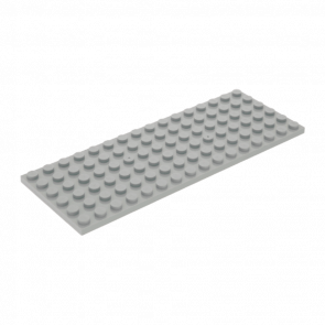 Пластина Lego Звичайна 4шт 6 x 16 3027 4160991 4211733 Light Bluish Grey Б/У - Retromagaz