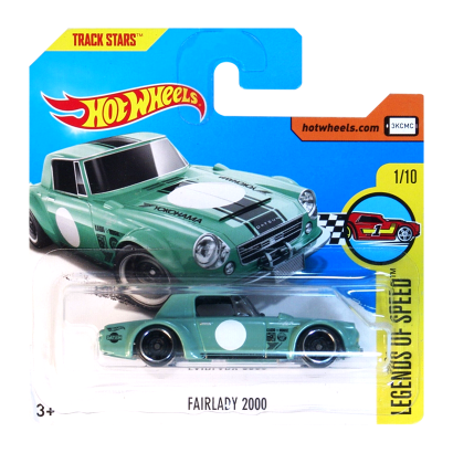 Машинка Базова Hot Wheels Fairlady 2000 Legends of Speed 1:64 DVB14 Green - Retromagaz