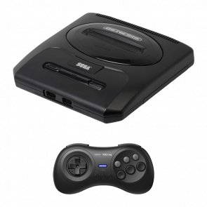 Набор Консоль Sega Mega Drive 2 MK-1631 USA Black Б/У  + Геймпад Беспроводной 8BitDo M30 2.4G Новый - Retromagaz