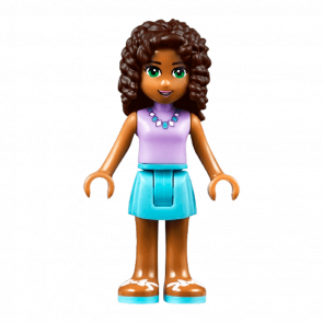 Фигурка Lego Girl Andrea Medium Azure Skirt Friends frnd160 Б/У - Retromagaz