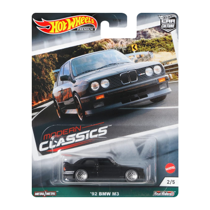 Машинка Premium Hot Wheels '92 BMW M3 Modern Classics 1:64 GRJ92 Black - Retromagaz