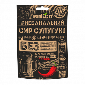 Сыр Сушеный SnEco Сулугуни с перцем 30g