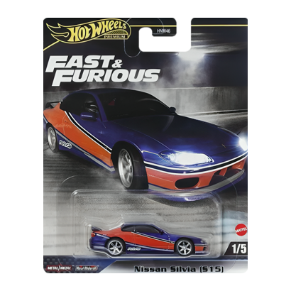 Машинка Premium Hot Wheels Nissan Silvia (S15) Fast & Furious 1:64 HYP73 Blue - Retromagaz