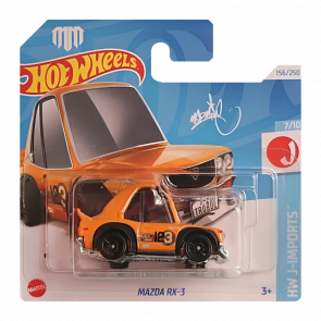 Машинка Базовая Hot Wheels Mazda RX-3 (Tooned) J-Imports 1:64 HRY71 Orange - Retromagaz