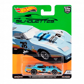 Машинка Premium Hot Wheels '76 Greenwood Corvette Silhouettes 1:64 FYN65 Light Blue