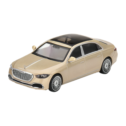 Машинка Premium MINI GT Mercedes-Maybach S680 1:64 Gold - Retromagaz