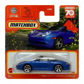 Машинка Велике Місто Matchbox Porsche 911 Carrera Cabriolet Highway 1:64 HLD16 Blue - Retromagaz