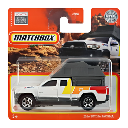 Машинка Велике Місто Matchbox 2016 Toyota Tacoma Off-Road 1:64 HFT21 White - Retromagaz