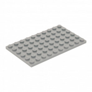 Пластина Lego Звичайна 4шт 6 x 10 3033 303302 4211405 Light Bluish Grey Б/У - Retromagaz