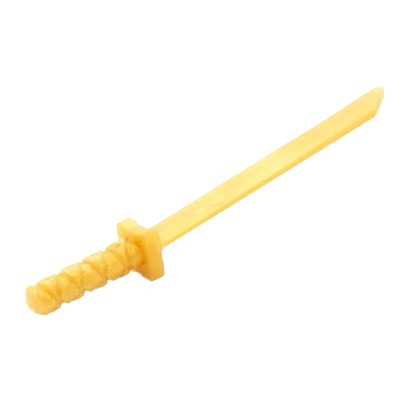 Зброя Lego Меч 4шт Shamshir Katana 21459 30173b 6374068 Bright Light Yellow Б/У - Retromagaz