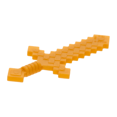 Оружие Lego Minecraft Sword Pixelated 18787 6093621 Pearl Gold Б/У - Retromagaz