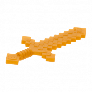 Оружие Lego Minecraft Sword Pixelated 18787 6093621 Pearl Gold Б/У