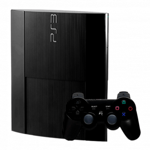 Консоль Sony PlayStation 3 Super Slim Модифицированная 500GB Black + 5 Встроенных Игр Б/У - Retromagaz