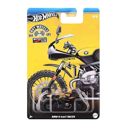 Тематична Машинка Hot Wheels BMW R nineT Racer Motorcycle Club 1:64 HRR92 Yellow - Retromagaz