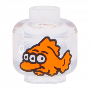 Фигурка Lego Вода Head without Face 3-Eyed Orange Fish Pattern Animals 3626cpb1109 6069899 Trans Clear Б/У - Retromagaz