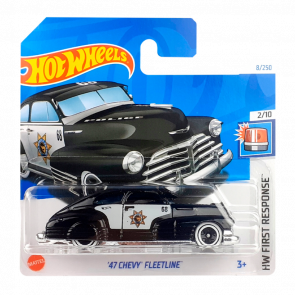 Машинка Базовая Hot Wheels '47 Chevy Fleetline Treasure Hunts First Response 1:64 HTF15 Black - Retromagaz