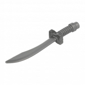 Оружие Lego Меч 4шт Saber Dao Curved Blade and Hilt with Bar End 25111 6172879 Flat Silver Б/У - Retromagaz