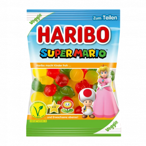 Конфеты Жевательные Haribo Super Mario Princess Peach Vegetarian Veggie