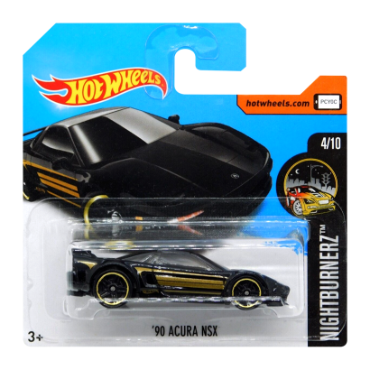 Машинка Базова Hot Wheels '90 Acura NSX Nightburnerz 1:64 DVC36 Black - Retromagaz