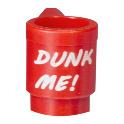 Посуда Lego Cup with White 'DUNK ME!' Pattern 3899pb003 6041388 Red Б/У - Retromagaz