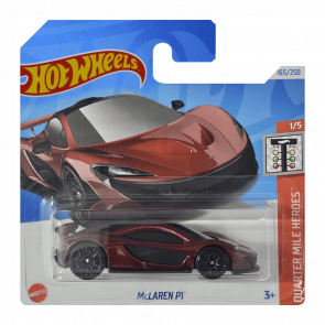 Машинка Базовая Hot Wheels McLaren P1 Quarter Mile Heroes 1:64 HTD92 Red - Retromagaz