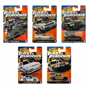 Набір Тематична Машинка Hot Wheels Decades of Fast & Furious 2024-2 HNR88 5шт