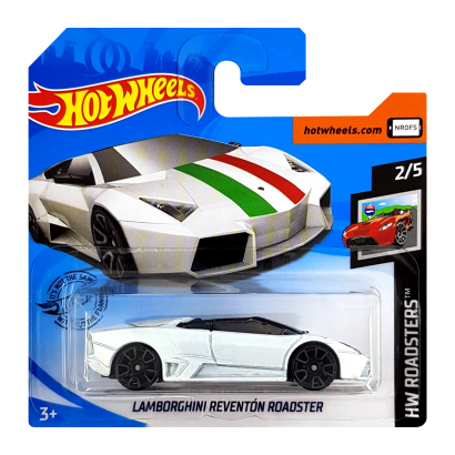 Машинка Базовая Hot Wheels Lamborghini Reventon Roadster Roadsters 1:64 FYF70 White - Retromagaz