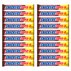 Набір Батончик Snickers Super з Арахісом у Молочному Шоколаді 112,5g 20шт - Retromagaz