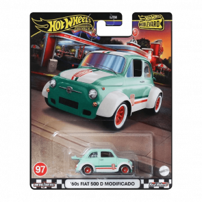 Машинка Premium Hot Wheels '60s Fiat 500 D Modificado Boulevard 1:64 HRT65 Green - Retromagaz