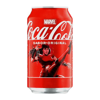 Напиток Coca-Cola Classic Marvel Limited Edition Elektra Natchios 330ml - Retromagaz