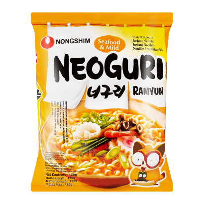 Локшина Nongshim Ramen Neoguri з Морепродуктами Середньо Гостра 120g - Retromagaz