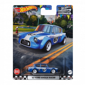 Машинка Premium Hot Wheels '67 Ford Anglia Racer Boulevard 1:64 GJT68/HKF32 Blue - Retromagaz