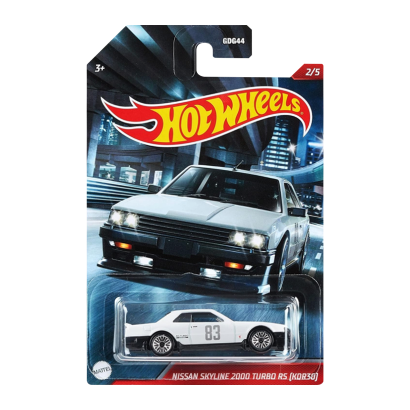 Тематическая Машинка Hot Wheels Nissan Skyline 2000 Turbo RS (KDR30) Cult Racers 1:64 GRP19 White - Retromagaz