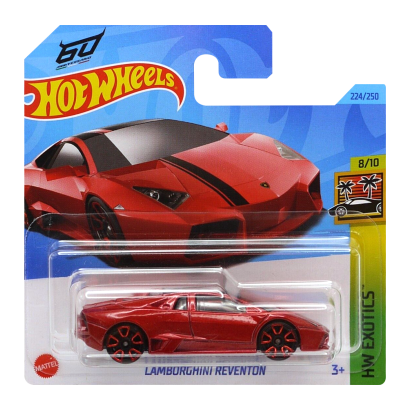 Машинка Базовая Hot Wheels Lamborghini Reventon 60 Anniversario Exotics 1:64 HKH94 Red - Retromagaz